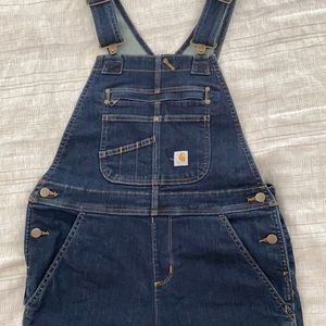Carhartt women’s bib overalls, denim